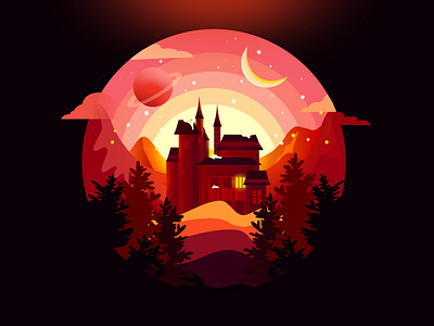 The Night in Autumn illustration