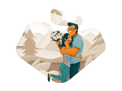 Happy Wedding illustration