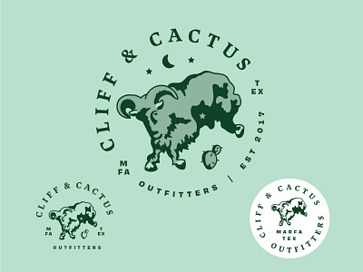 Cliff & Cactus Logo and Badges