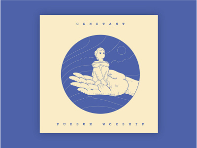 Constant Single Album Cover album band cover cover art design god hand illustration kid linework monoline pursue single song vector worship