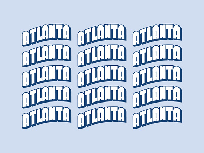 A Post Card for Atlanta, Alt atlanta blue branding digital georgia icon illustration logomark minimal simple typography vector