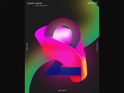 Qwerty Uiopüõ (June 2 2018) 2 invites a poster every day blend tool color colors design dribbble invite gradient graphic graphic design illustrator invitation invites photoshop poster poster challenge two invites