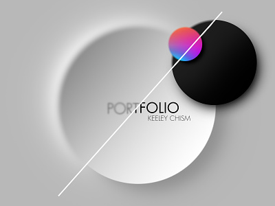 Potential Portfolio Cover #1 black and white color cover feedback gradient graphic design photoshop portfolio portfolio cover