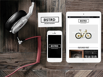 Bstrd Online Magazin branding corporate design online magazin photoshop