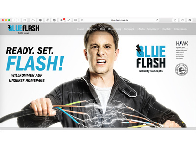 Blue Flash HAWK Website