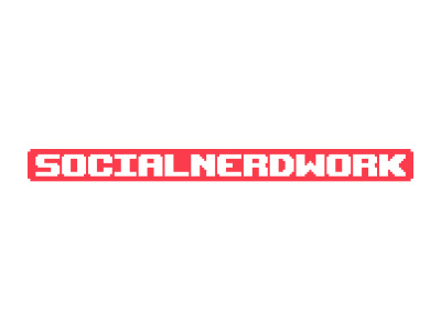 The Social Nerdwork Logo 8bit branding community community logo nerd social network