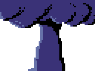 Tree illustration pixel art tree
