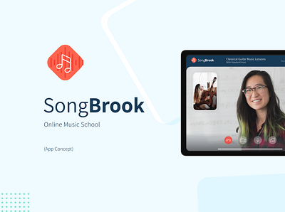 SongBrook (App Concept) app app concept music app music school online product design video school