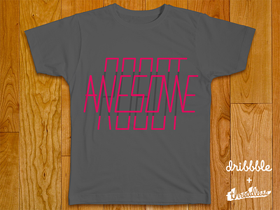 Awesome Robot T-Shirt branding contest design logo shirt threadless typography
