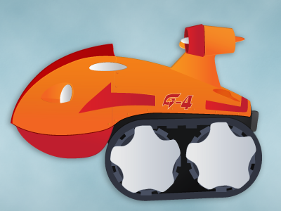 Vehicle from Gatchaman/G-Force/Battle of the Planets anime car illustration show tv