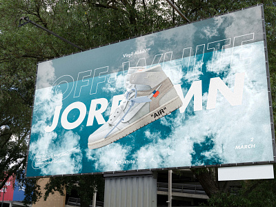 OFF WHITE billboard branding graphic design