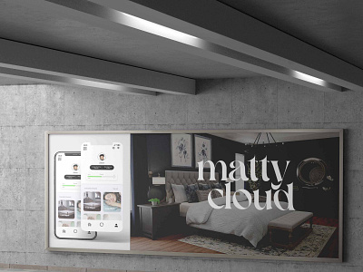 Matty Cloud billboard branding illustration