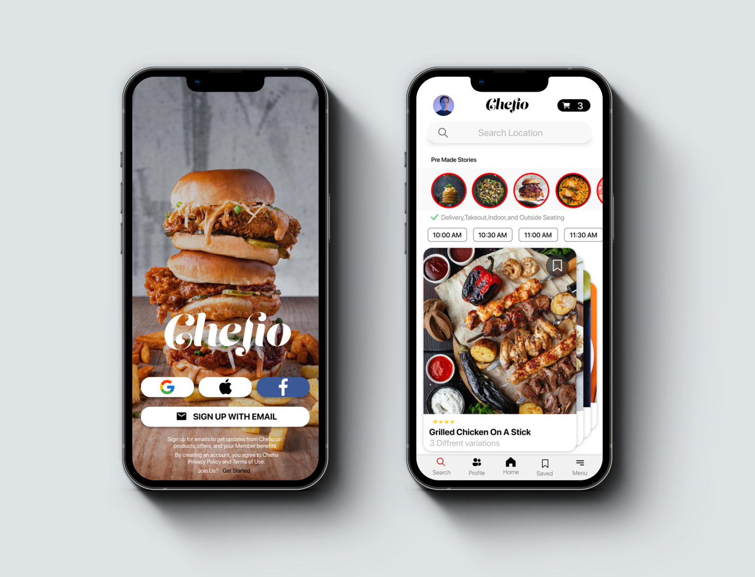 Chefio App by OIive Emmy-Nwachukwu on Dribbble