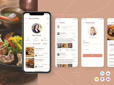 Caco Cooking UI Kit (Part 4) cook cook guide cook psd cook sketch cook xd cooking cooking guide cooking ui cooking ui kit guide