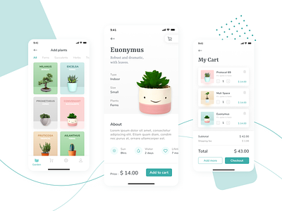 EGarden - Smart Garden & E-commerce Management App UI KIT app app design capi creative design ecommerce figma mobile sketch ui kit