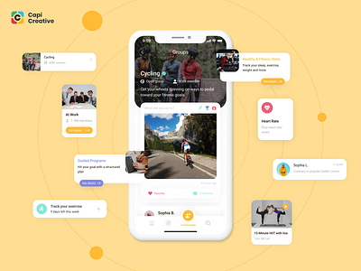 Hetrack - Health Care Mobile App Free Version app capi creative design figma healthcare mobile sketch ui ui design ui kit vector