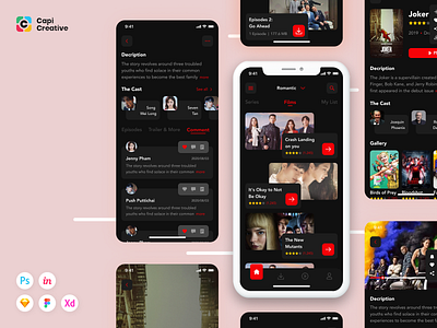 WaFilm - Entertainment App UI Kit