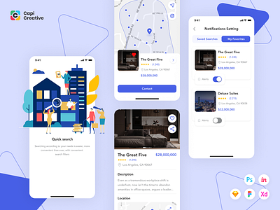 FiHome - Real Estate Mobile App UI Kit