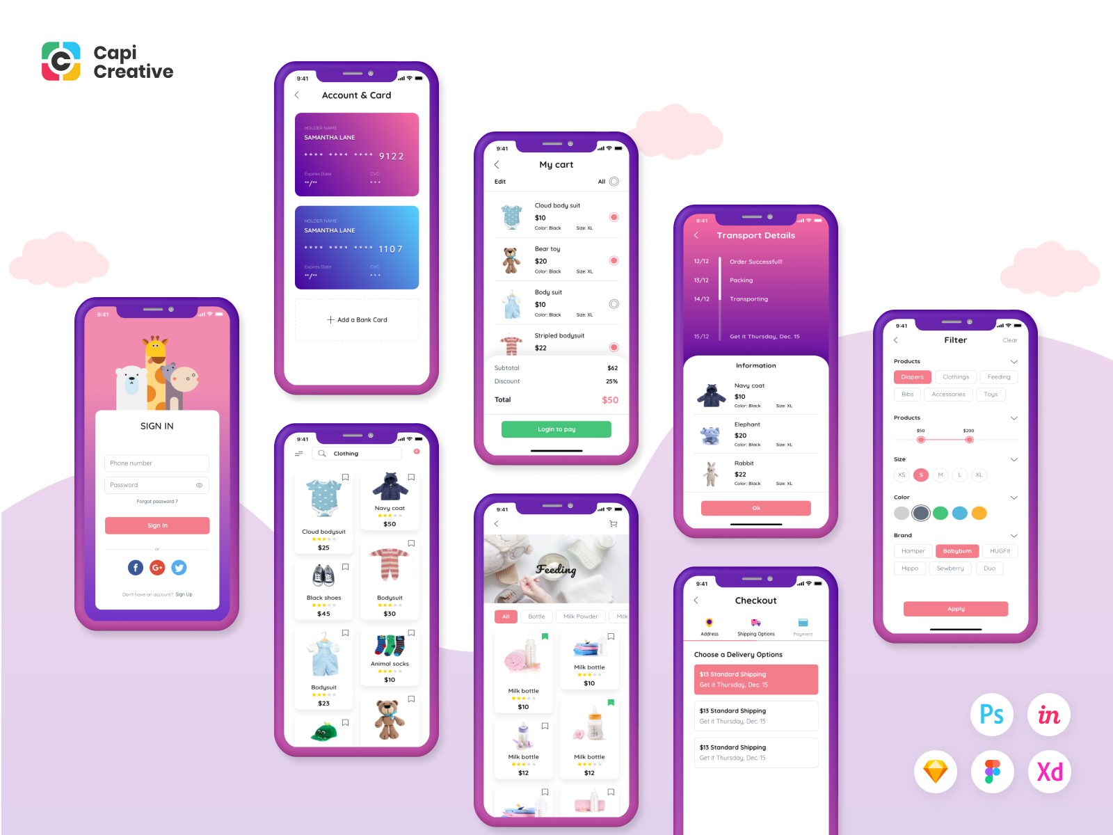 Moby E-commerce App Ui Kit by Capi Product on Dribbble