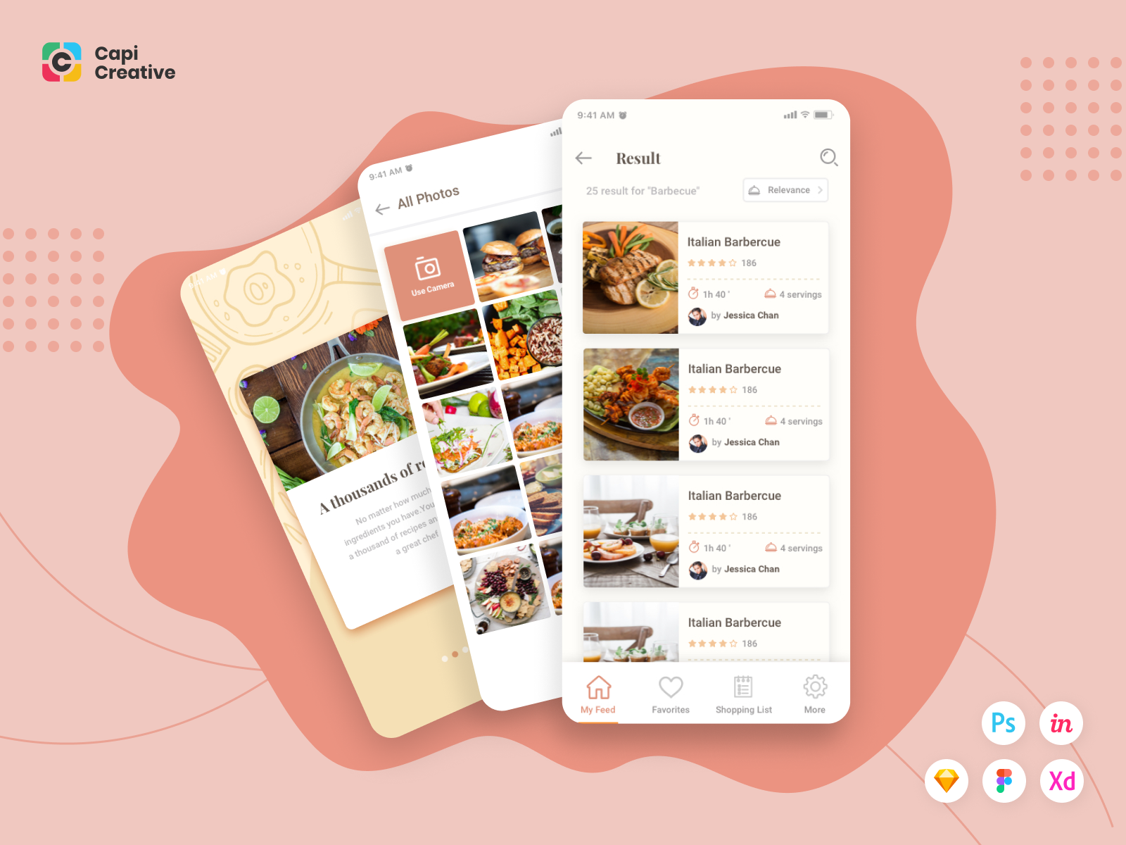 Caco Cooking UI Kit by Capi Product on Dribbble