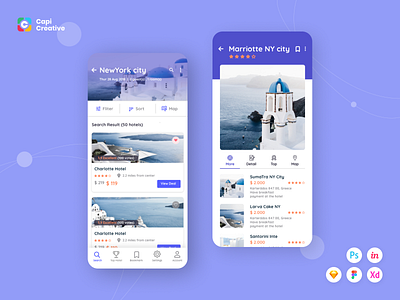 CaHotel UI Kit app app design creative design hotelbooking hotels ios kit mobile ui ui kit uidesign