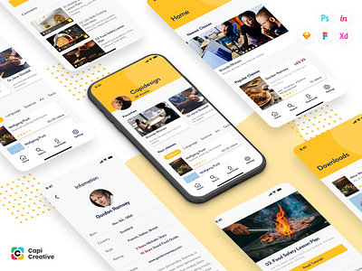 Edupi - E-Learning App UI Kit app app design creative design e learning education education app figma ios kit learning app mobile study ui ui kit uidesign