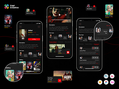 Movie And Tv Show App Ui Kit By Capi Creative For Capi Creative On Dribbble