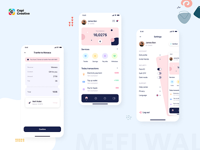 MeFi - E-wallet App UI Kit