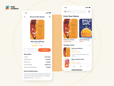 Lith - E-book store & E-reader App UI Kit app book capi creative design e book e reader illustration mobile read store ui ui kit