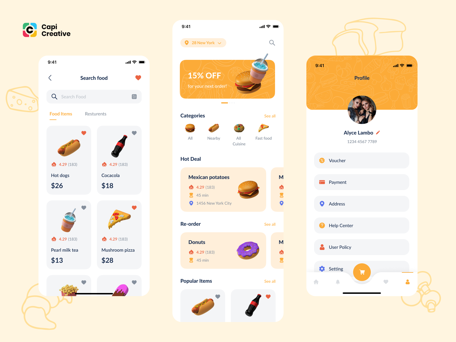 Foodopia - F&B App UI Kit By Capi Product On Dribbble