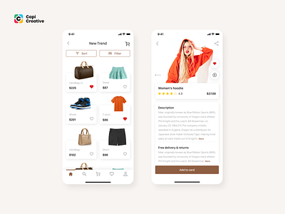 Ebuy - E-commerce App UI Kit app buy capi clothes creative design fashion illustration mobile paymen sketch ui ui kit