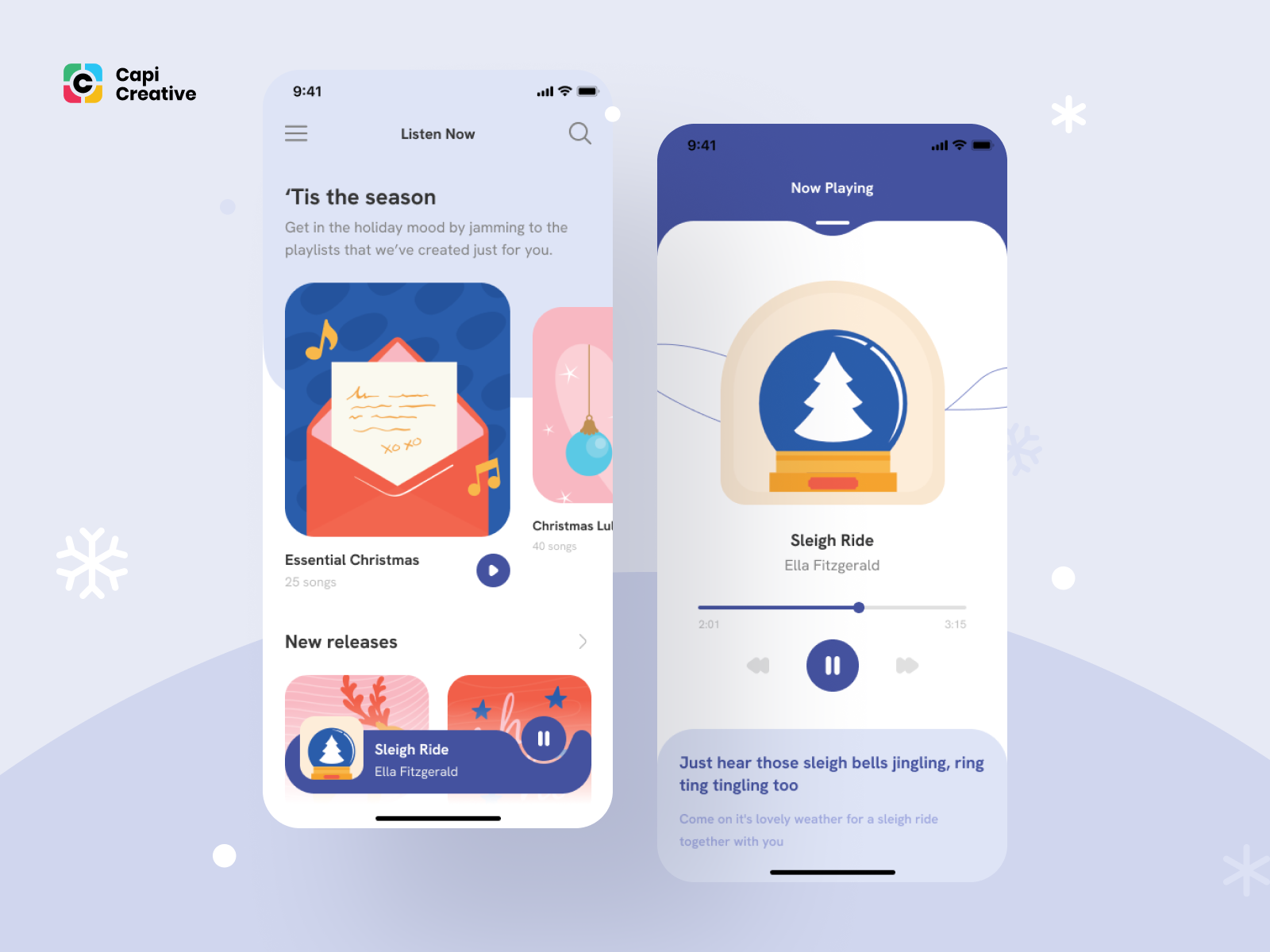 UI Concept Christmas by Capi Product on Dribbble
