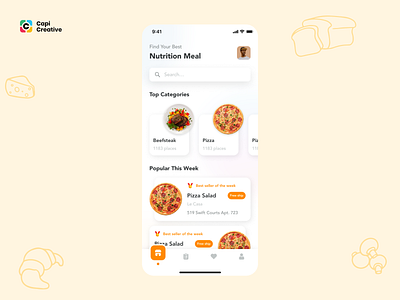 MeaDeli - Food delivery app UI Kit by Capi Creative on Dribbble