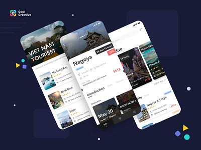 LiTour - Travel Booking App UI Kit app booking branding capi creative design hotel illustration litour location logo map mobile tour travel ui ui kit world