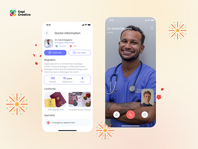 UI Concept New Year app branding capi creative design doctors illustration logo medical mobile new year ui ui kit ux