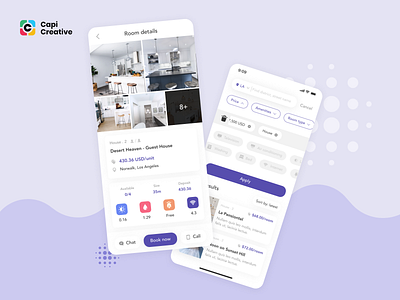 RentHouse - Simply Home Search Mobile App UI KIT app branding capi creative design home house illustration logo mobile rent ui ui kit ux