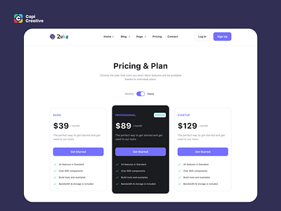 Zuka – Multipurpose Web UI Kit app capi creative design illustration logo mobile multipurpose web music plan pricing store ui ui kit web design website