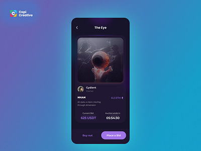 NFT UI Concept by Capi Creative on Dribbble