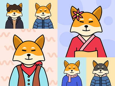 Shiba Fox NFT Collection animation app art branding capi coin creative design ethereum fox graphic design illustration logo mobile nft shiba trade ui