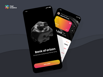 Finance UI Concept app banking branding capi card chart creative crypto design finance home illustration logo mobile onboard stocks transaction ui ui kit