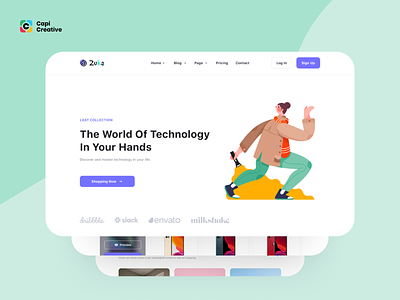 Zuka – Multipurpose Web UI Kit app branding capi creative design details ecommerce home illustration landing page logo mobile multipurpose shopping technology ui ui kit web design website