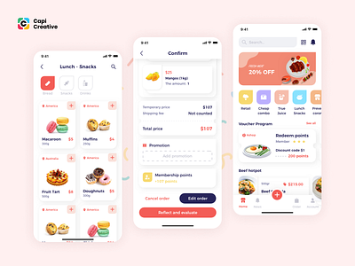 Ashop - Shopping Mobile App app branding capi creative design ecommerce food grocery illustration logo mobile order products shopping ui ui kit