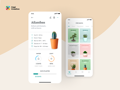 EGarden - Smart Garden Management App UI KIT app branding capi categories creative design details ecommerce egarden garden home illustration logo mobile plants shopping ui ui kit