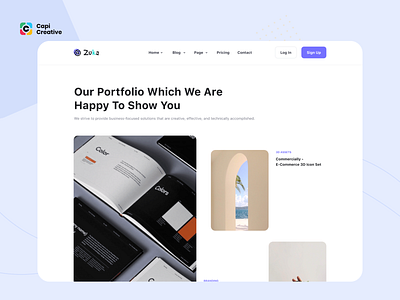 Zuka – Multipurpose Web UI Kit agency app branding capi collage creative design illustration logo mobile multipurpose portfolio ui ui kit web web design