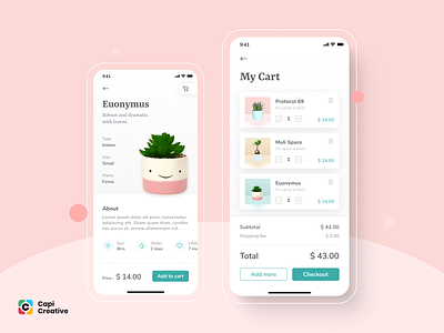 EGarden - Smart Garden & E-commerce Management App UI KIT