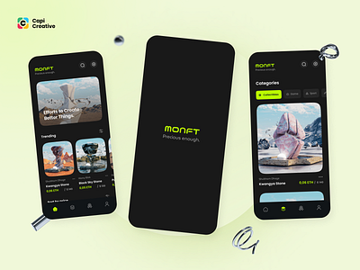 NFT UI Concept app capi creative crypto design marketplace mobile nft trade ui wallet