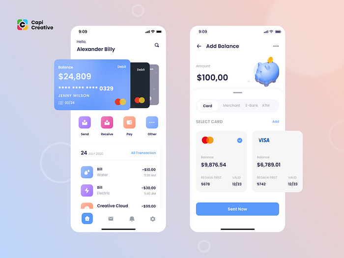 Finance UI Concept by Capi Product on Dribbble