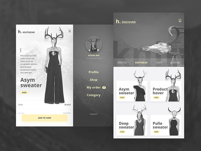 Free UI PSD Mobile App Fashion & Ecommerce ver 2.0