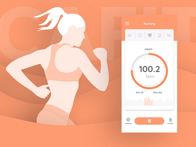 Cafit - Inspired for Gym and Healthcare app best design gym gym app heal health app hoangbin home ios iot iphone x kit mobile typography ui ui kit ux