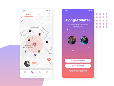 Dalla Dating App creative dating app design app location map map screen mobile ui ui kit